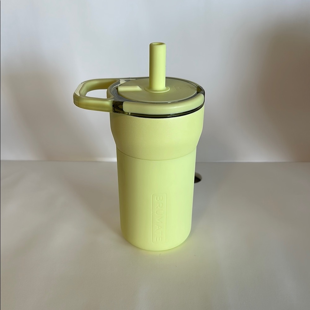 Brumate Yellow Tumbler with Straw